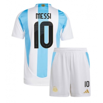 Argentina Lionel Messi #10 Maglia Gara Casa Repliche Copa America 2024 Bambino